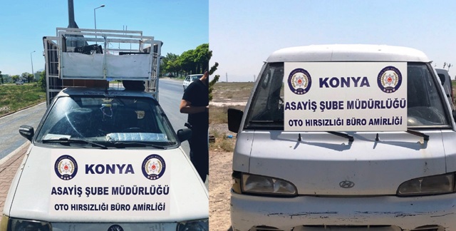 ÇALDIĞI ARAÇLARLA HIRSIZLIK YAPAN ŞÜPHELİLER ASAYİŞ EKİPLERİNDEN KAÇAMADI