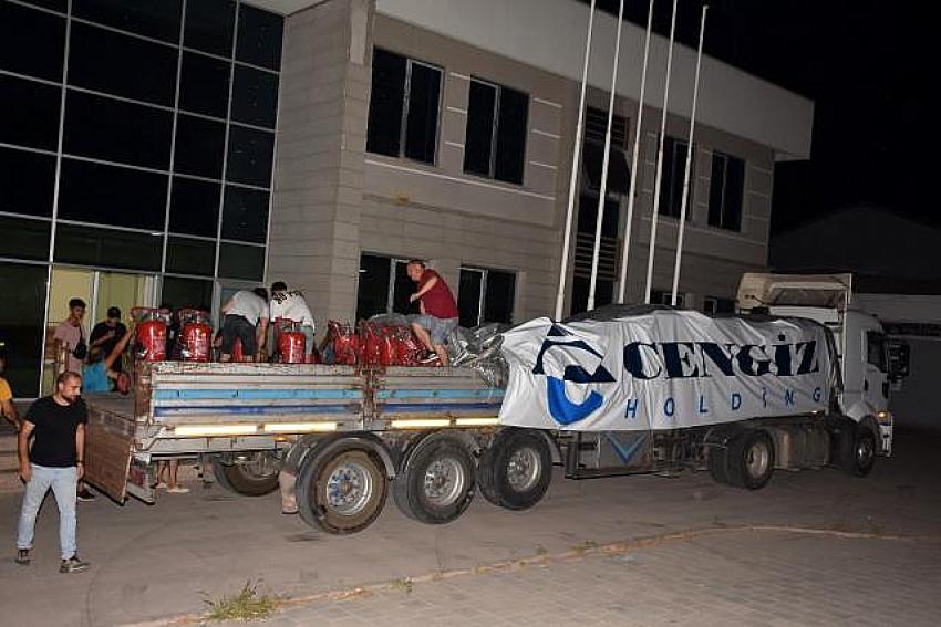 Cengiz Holding’den yangın mücadelesine ekipman desteği