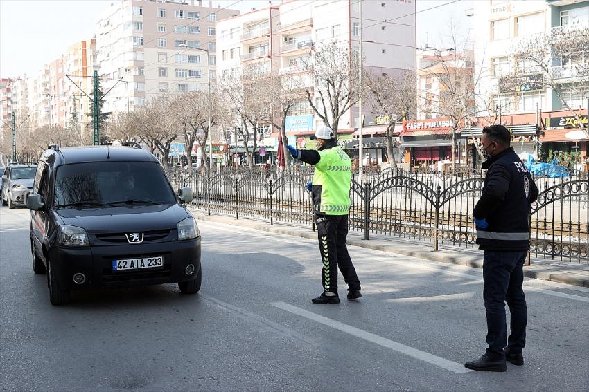 "Çok yüksek riskli" iller kategorisindeki Konya ve Aksaray'da denetimler sürüyor