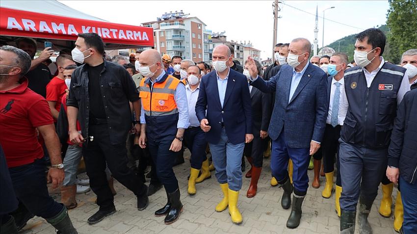 Cumhurbaşkanı Erdoğan, afet bölgesi ilan edilen yerler ile buralarda verilecek desteklerin ayrıntılarını paylaştı