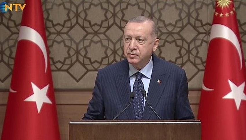 Cumhurbaşkanı Erdoğan'dan  yerli aşı açıklaması