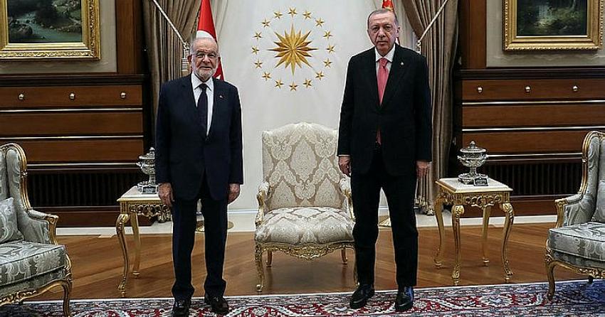 Cumhurbaşkanı Erdoğan'ın, Karamollaoğlu'nu kabulünde iç, dış siyasi ve ekonomik gelişmeler ele alındı