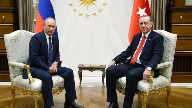 Cumhurbaşkanı Erdoğan, Rusya lideri Putin'le görüştü