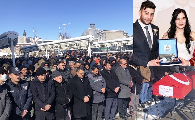 Depremde hayatını kaybeden  polis memuru İsmet Burak Güç, Konya’da defnedildi