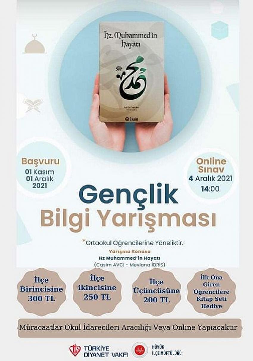 DİYANET VAKFINDAN  GENÇLİK  BİLĞİ YARIŞMASI 