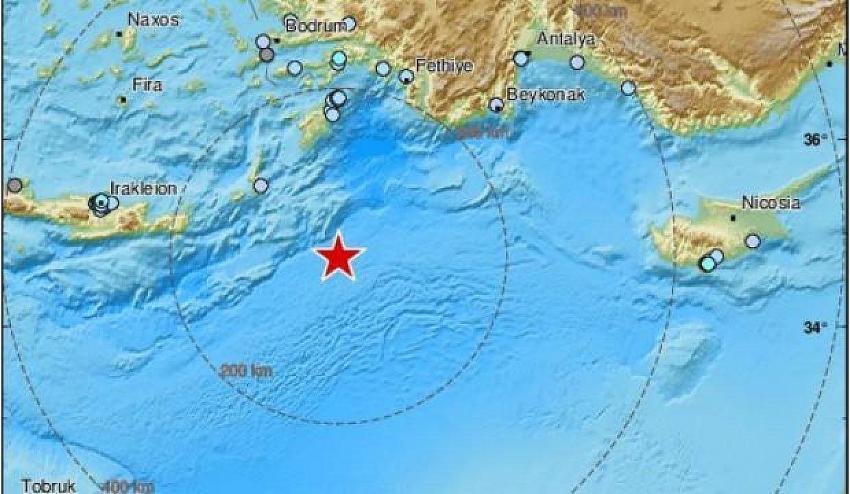 Doğu Akdeniz'de şiddetli deprem!  Seydişehir'de hissedildi