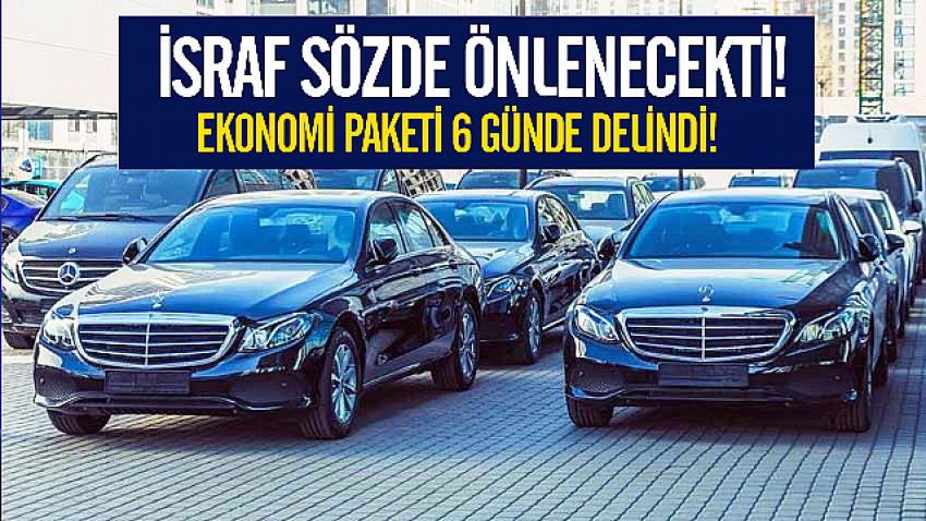 Ekonomi paketi 6 günde delindi!