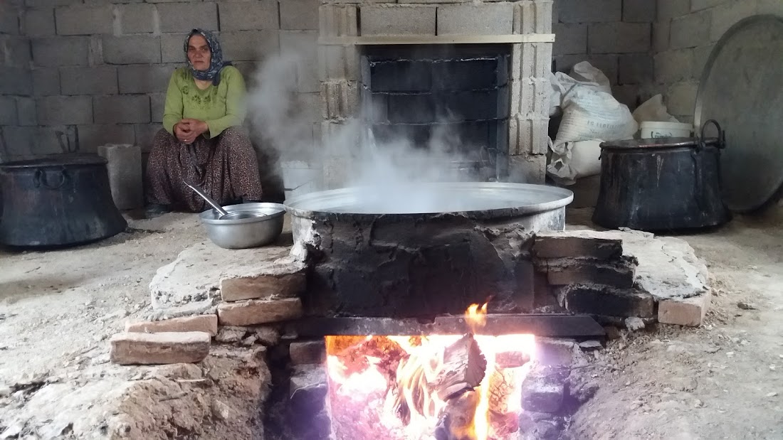 Erdoğanlılar 'Pekmez dığanı' geleneğini sürdürüyor