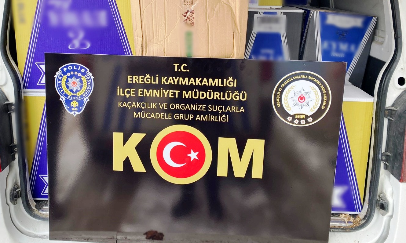 Ereğli'de 430 Bin Kaçak Makaron Ele Geçirildi