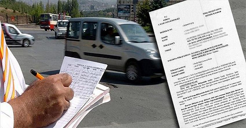 Fahri trafik müfettişinin yazdığı cezaya itiraz etti davayı kazandı