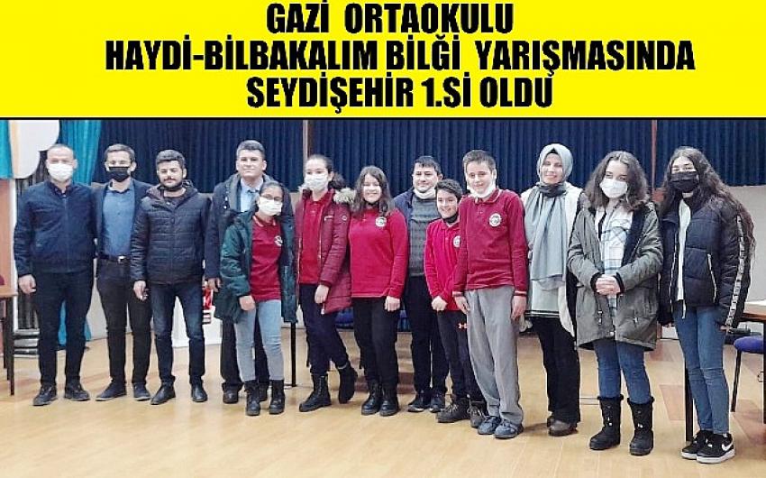 GAZİ ORTAOKULU İLÇE BİRİNCİSİ....