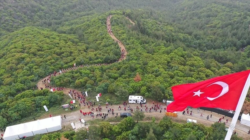 Gelibolu Yarımadası'nda 57. Alay Vefa Yürüyüşü yapıldı