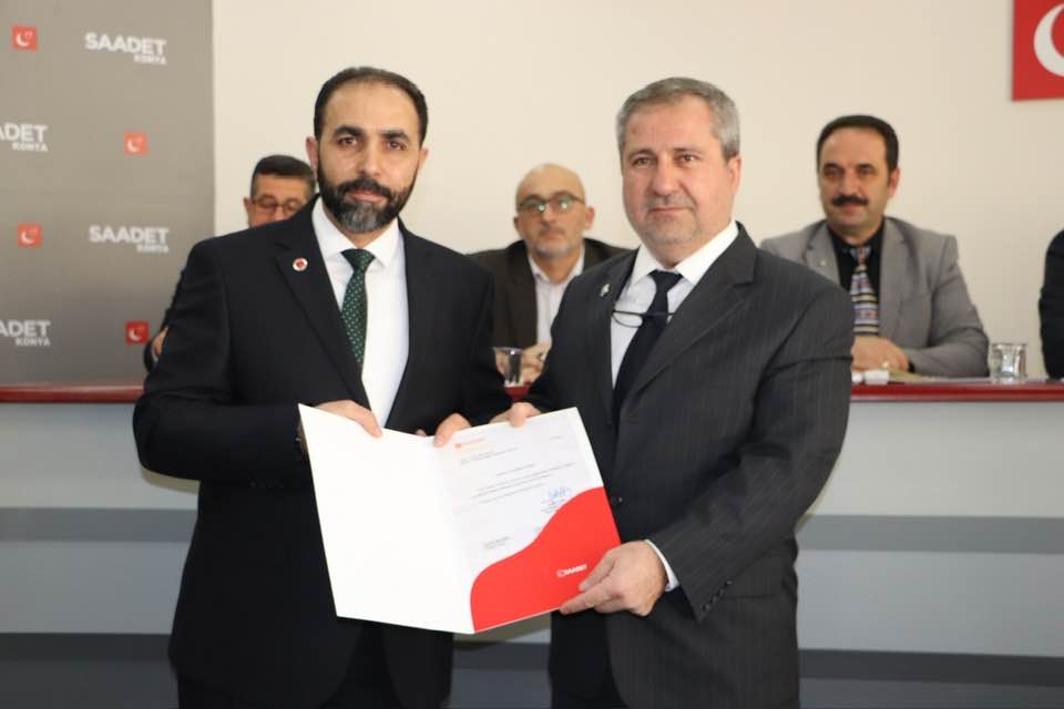 HARUN ERKAN SAADET PARTİSİ  SEYDİŞEHİR BELEDİYE  BAŞKAN ADAYI OLDU.