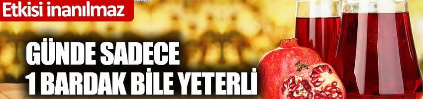 Her gün bir bardak nar suyu içmenin faydaları