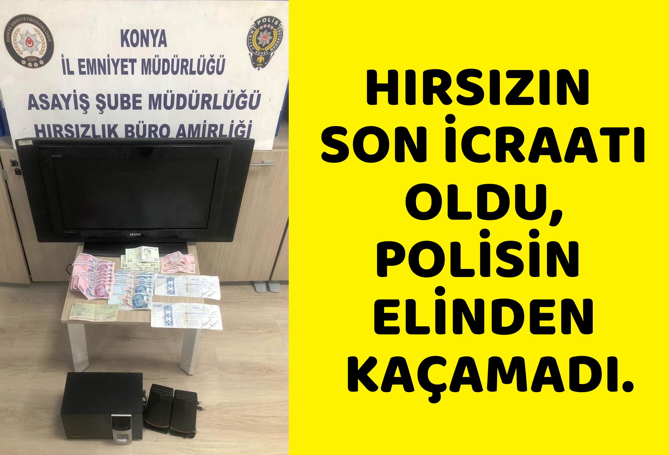HIRSIZIN SON İCRAATI OLDU, POLİSİN ELİNDEN KAÇAMADI
