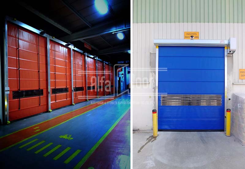 Hızlı Sarmal Branda Kapılar ve PVC Kapılar