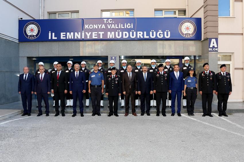 JANDARMA GENEL KOMUTANI ORGENERAL ÇETİN KONYA’DA ZİYARETLERDE BULUNDU