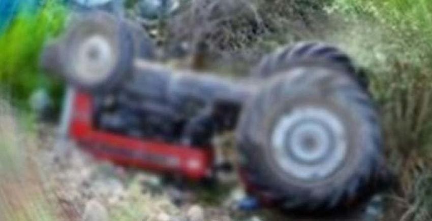 Karaman'da devrilen traktörün sürücüsü yaşamını yitirdi