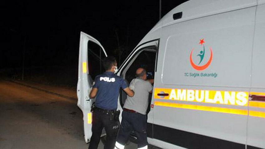 Karaman'da hastane önündeki ambulansı kaçıran alkollü kişinin ehliyetine el konuldu