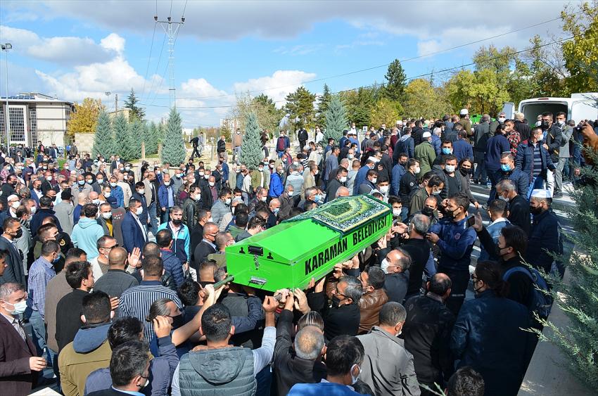 Karaman'da kazada ölen öğretmenin cenazesi defnedildi