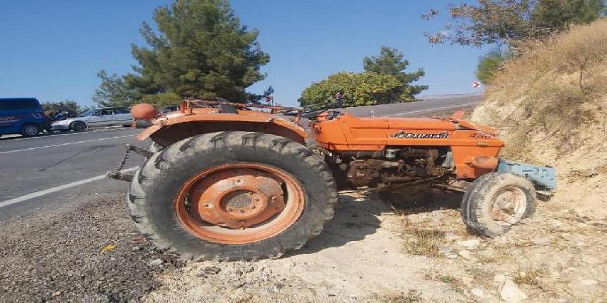  Karaman'da traktör devrildi: 1 ölü, 1 yaralı