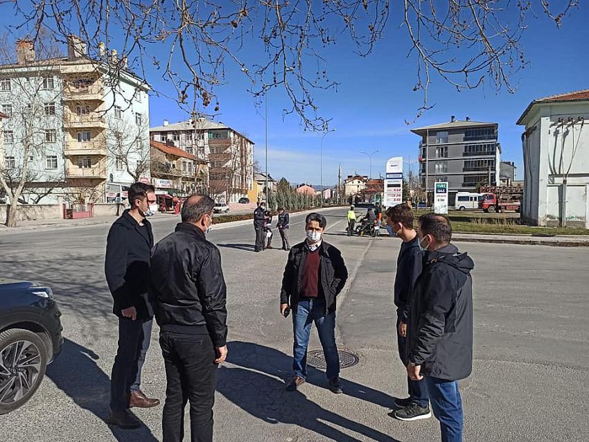 Kaymakam Erdoğan'dan Denetim noktalarına ziyaret