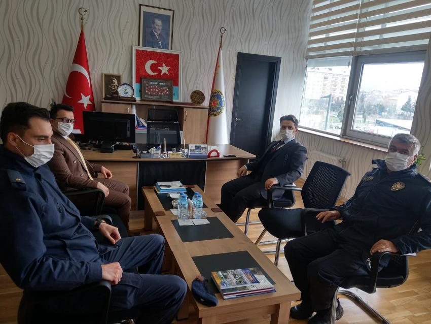 Kaymakam Erdoğan'dan Emniyet  Müdürüne ziyaret