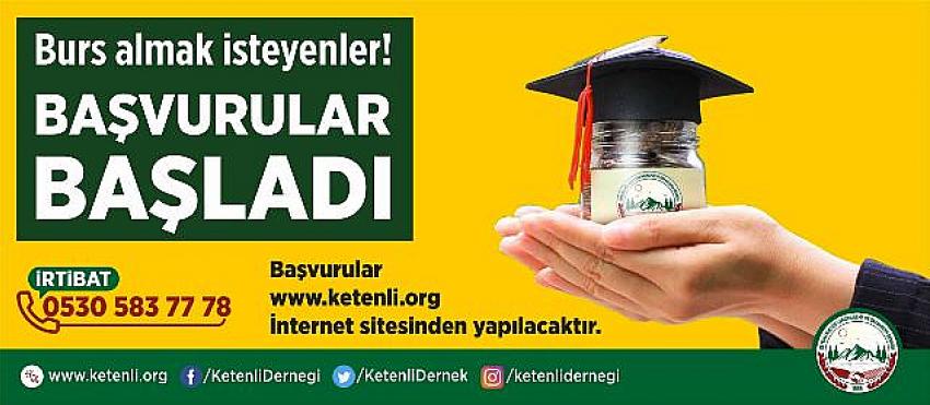 Ketenli Derneği 2021-2022 Öğretim yılı Burs Başvuruları Başkadı
