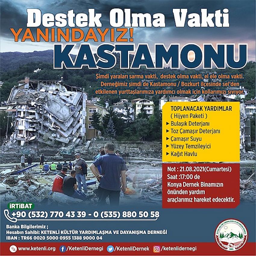 Ketenli Derneğinden Sel Bölgesine Yardım