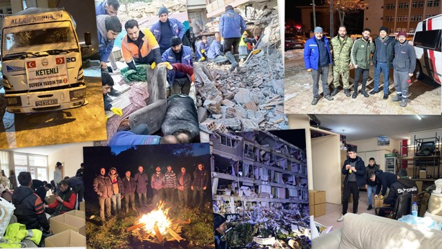 “Ketenli halkı Deprem bölgesi için  canlı  hayvanlarını  bağışladı “