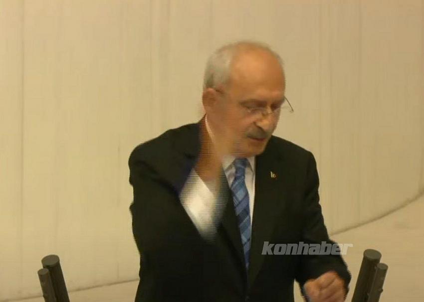 Kılıçdaroğlu'ndan Meclisite  tepki çeken el hareketi!