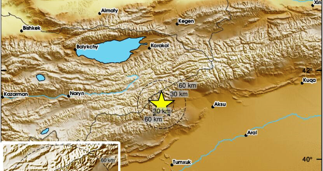 Kırgızistan'da 7 büyüklüğünde deprem meydana geldi