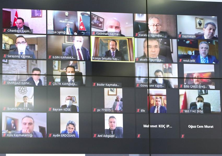 Kırmızı kategorideki Konya'da Vali Özkan başkanlığında kritik toplantı