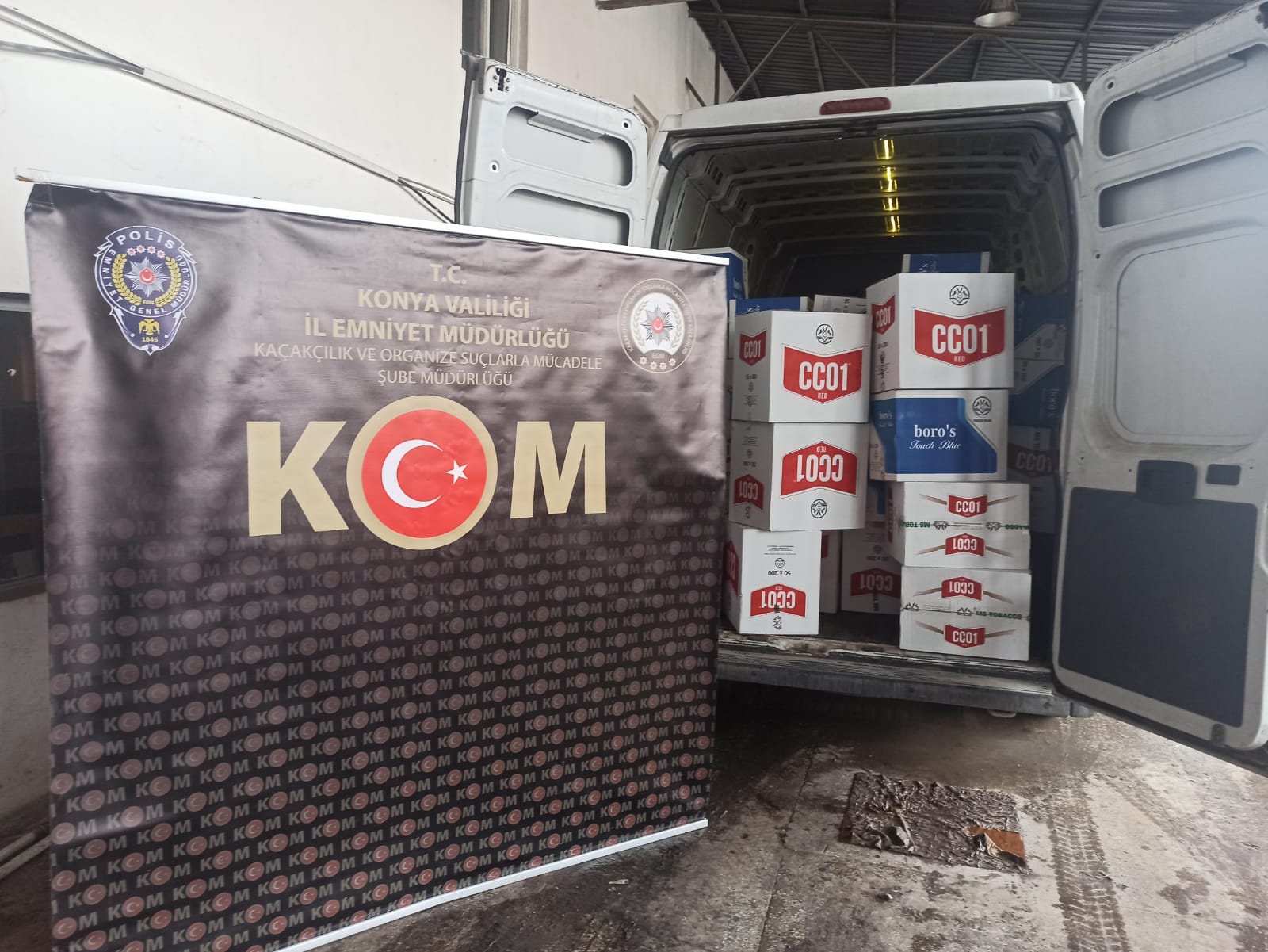 KONYA 6 MİLYON 160 BİN ADET MAKARONA EL KONULDU