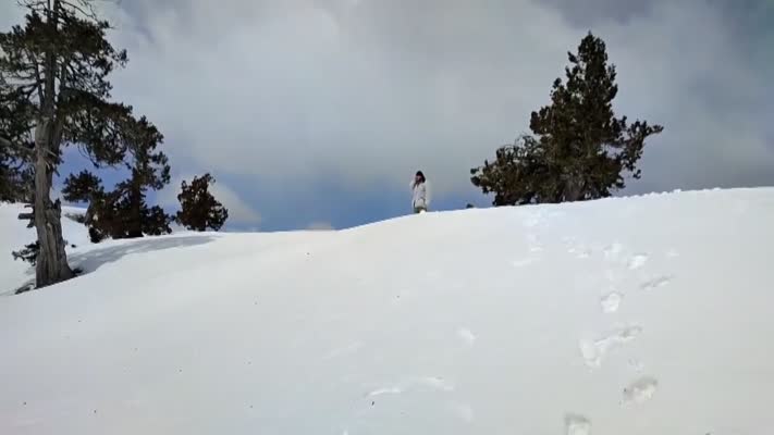 KONYA - Bin 700 rakımlı mağara yaz için karla dolduruldu