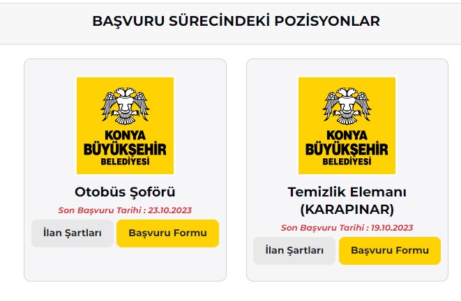 Konya Büyükşehir Belediyesi 54 Personel Alacak! Başvurular Başladı