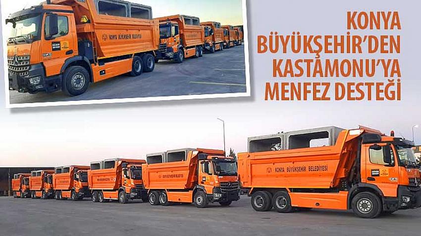 Konya Büyükşehir’den Kastamonu’ya Menfez Desteği