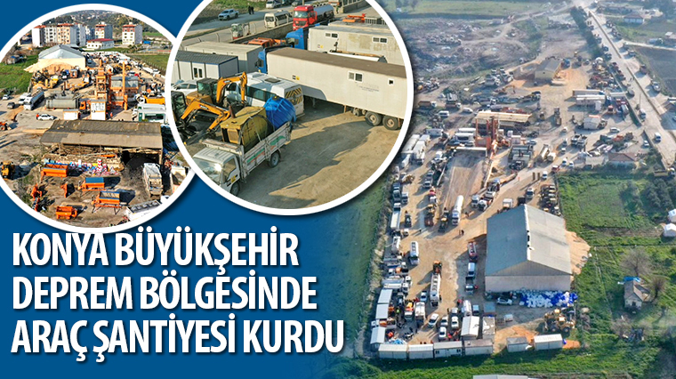 Konya Büyükşehir ve  ilçe belediyelerinin 630 araç, 2051 personel, 134 jeneratör ve 760 projektör ile hizmet