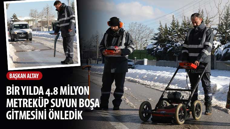 Konya'da 4,8 milyon metreküp su kaybı önlendi