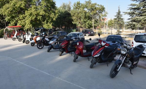 Konya'da 53 çalıntı motosiklet, bisiklet ve skuter ele geçirildi