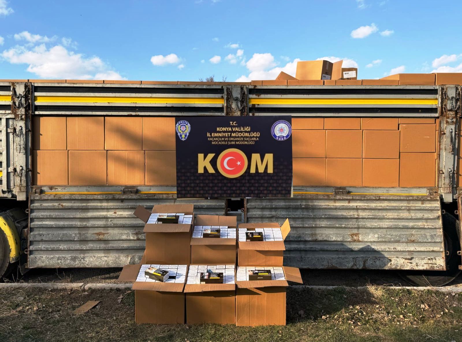KONYA’DA 7.5 MİLYON TL DEĞERİNDE KAÇAK MAKARON ELE GEÇİRİLDİ