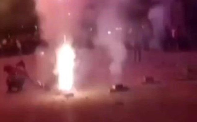 Konya'da Asker Eğlencesinde Silah ve Havai Fişeklerle Savaş Alanı Oluştu