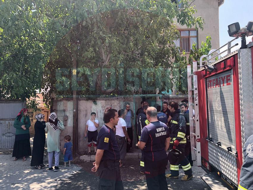 Konya’da az kalsın yeni bir yangın faciası daha yaşanıyordu! Anne ve 2 çocuğu son anda kurtarıldı
