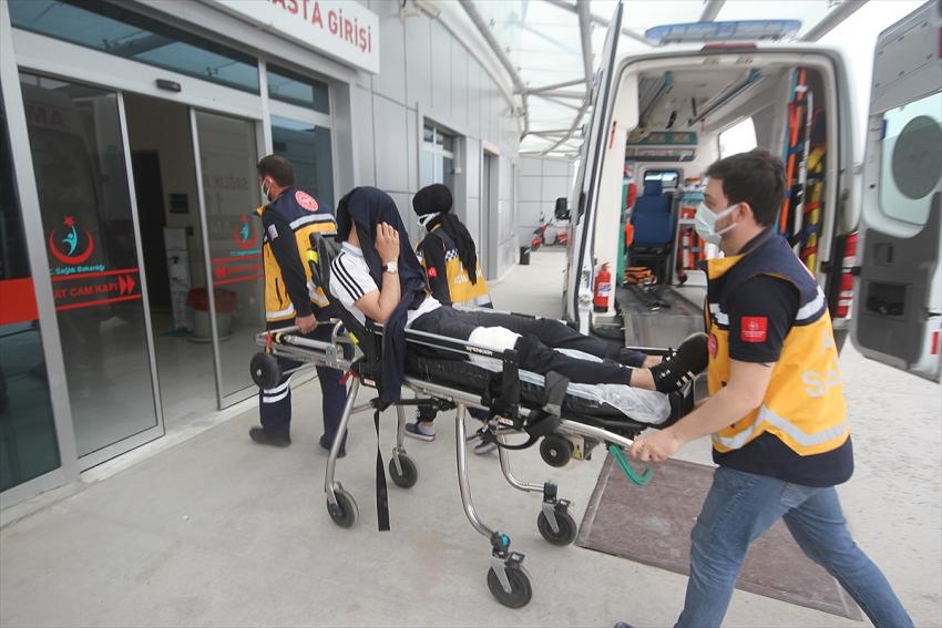 Konya'da bıçaklı saldırıya uğrayan kişi yaralandı