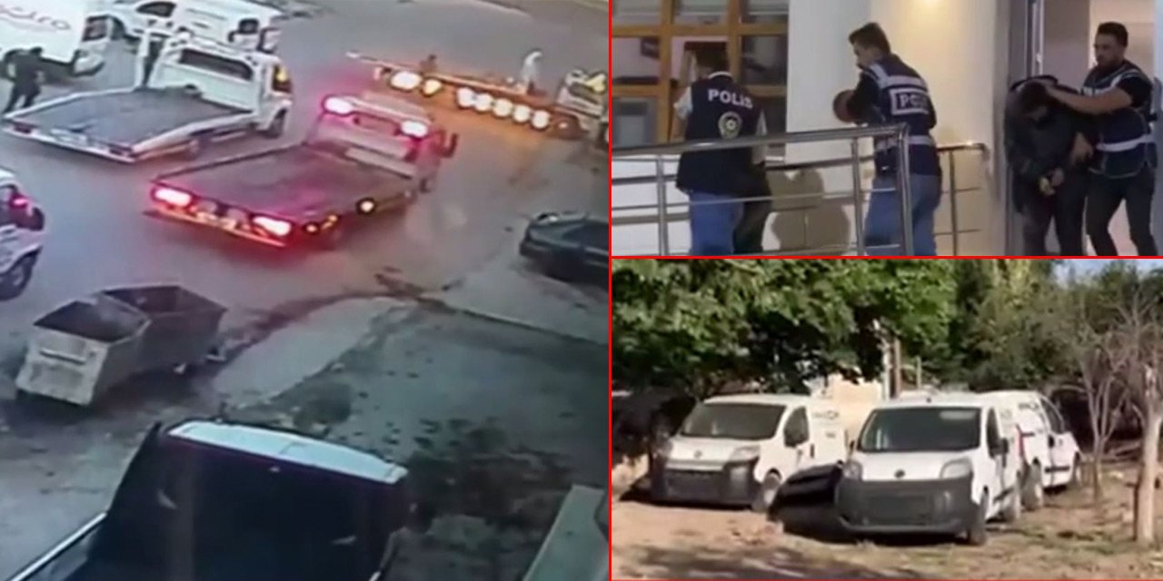 Konya’da bir şirkete ait  7 aracı çekicilere yükleyerek çalan  kişiler  yakalandı