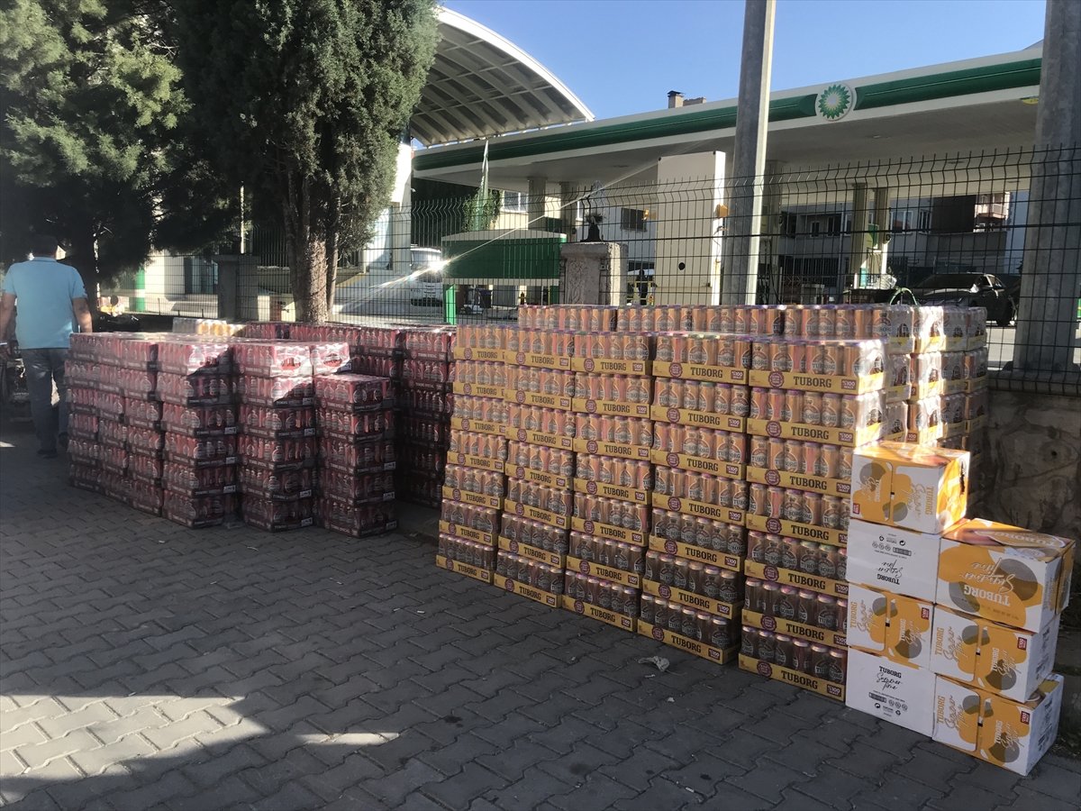 Konya'da çalınan 9 bin 500 şişe alkol Akşehir'de ele geçirild
