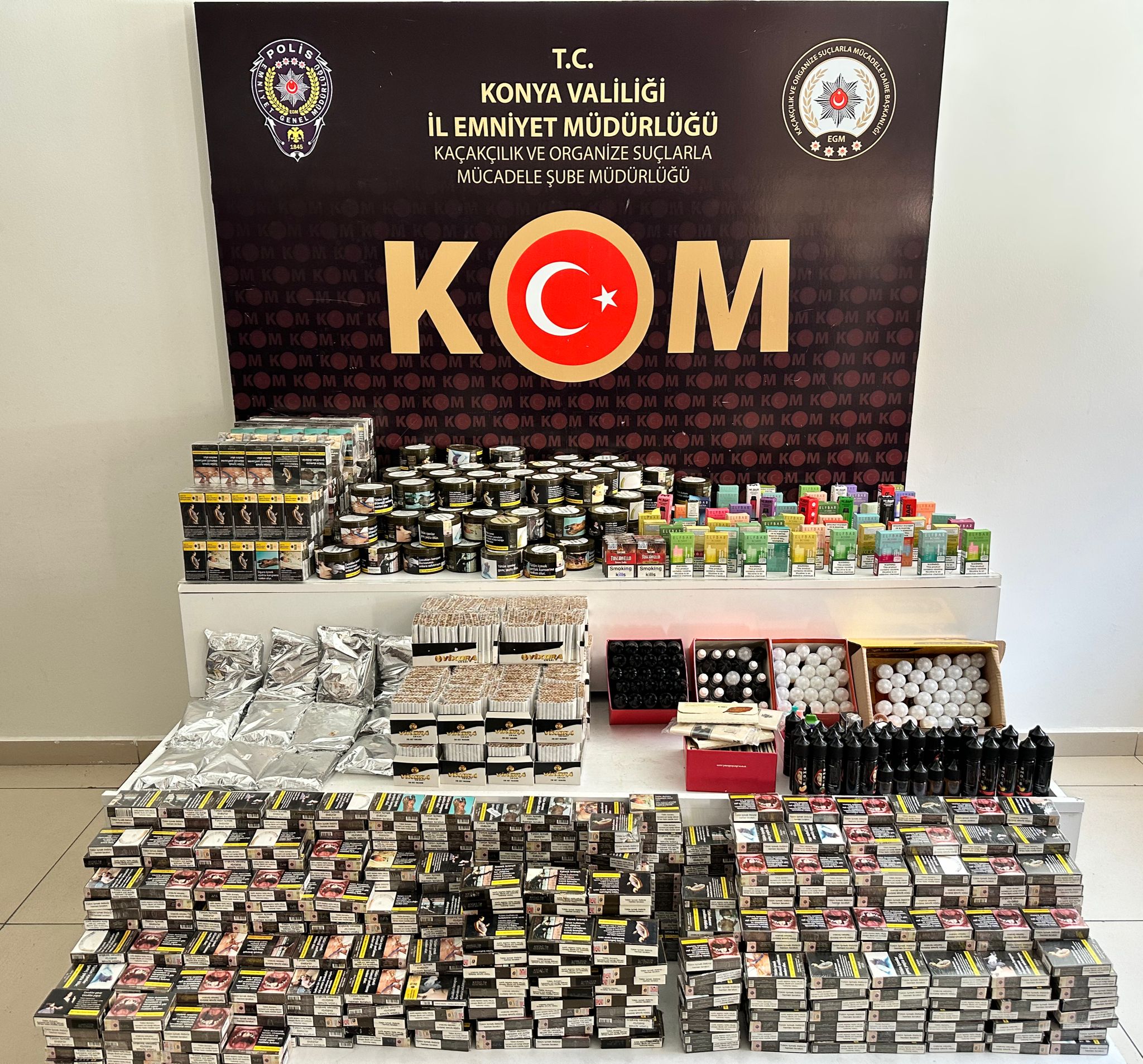 KONYA’DA DEV KAÇAKÇILIK OPERASYONU