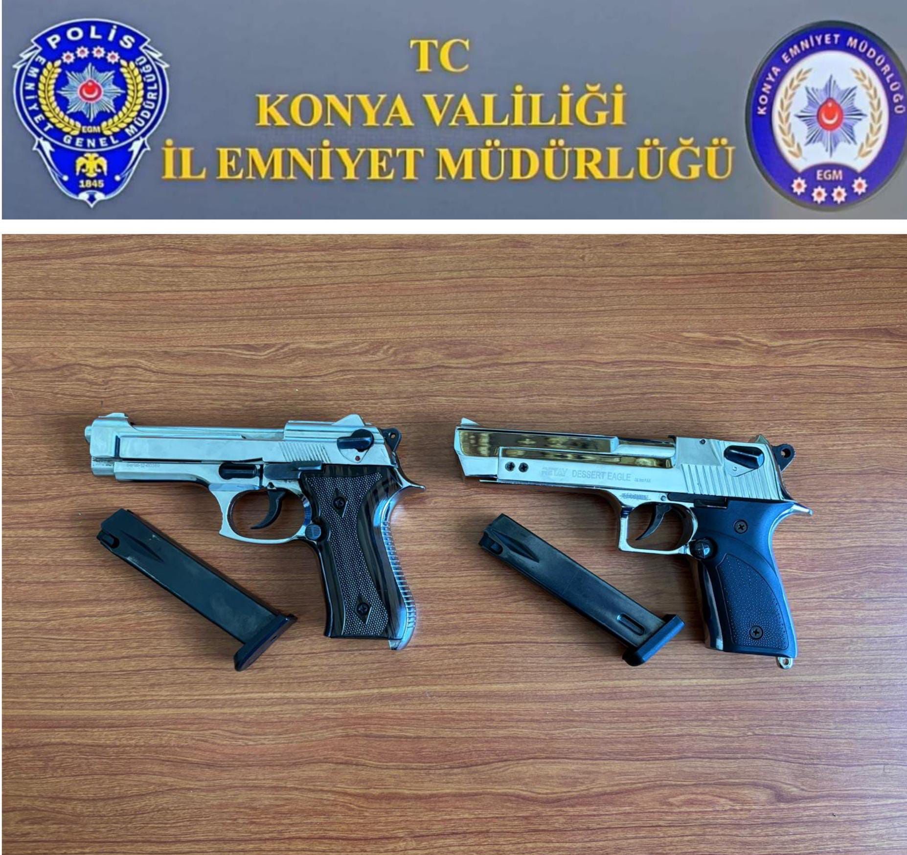 KONYA’DA HAVAYA ATEŞ AÇAN İKİ KİŞİ YAKALANDI