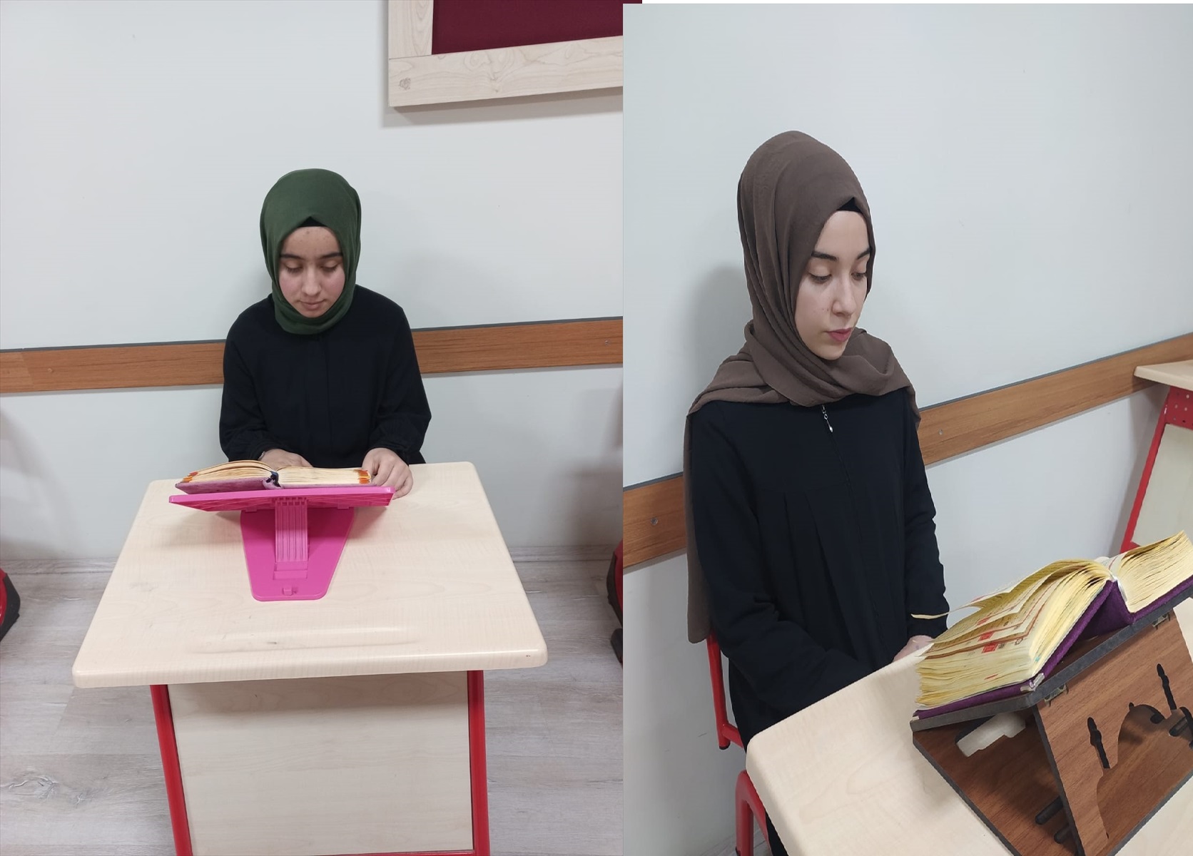 Konya'da iki genç kız 6 ayda Kur'an-ı Kerimi ezberledi