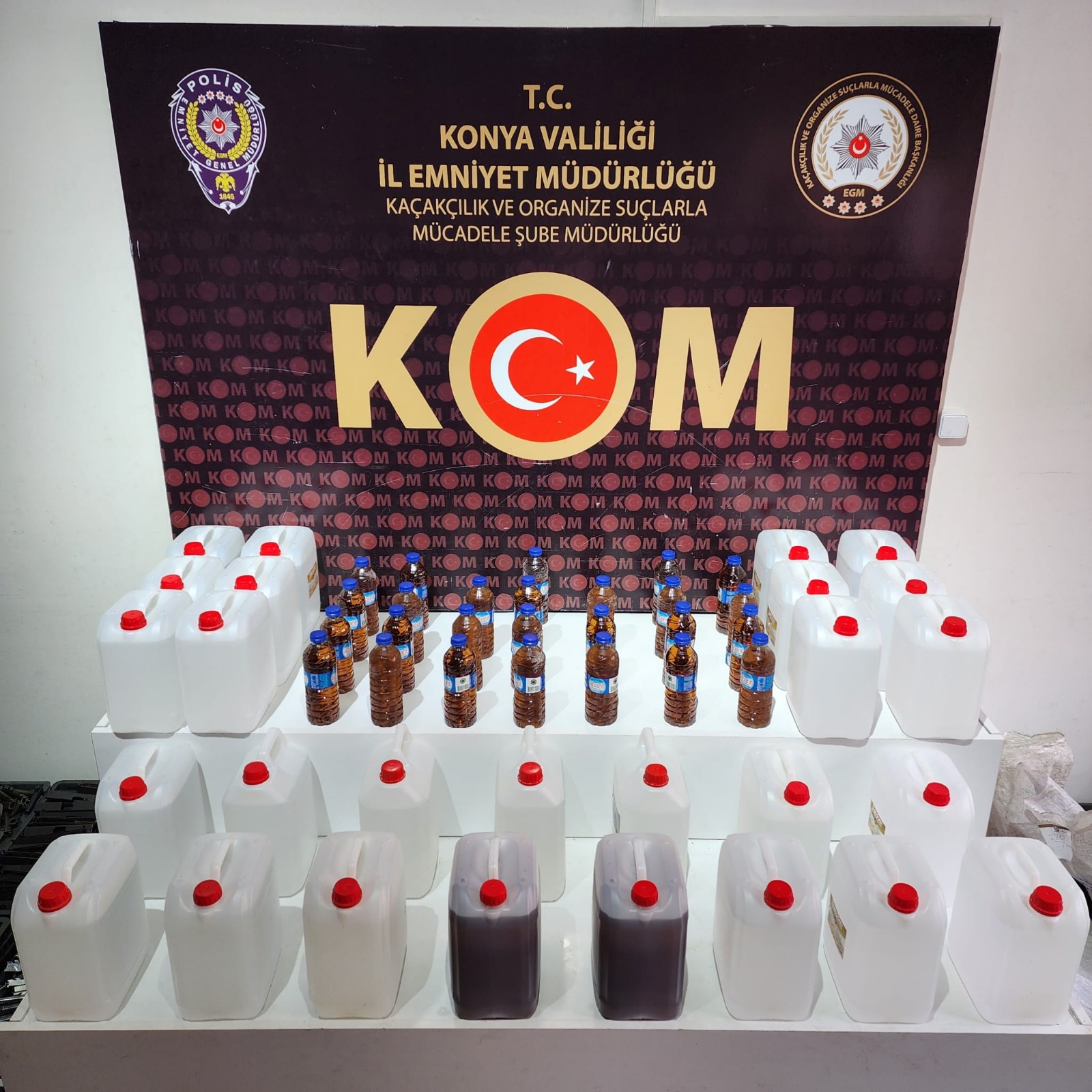 KONYA’DA KAÇAK İÇKİ OPERASYONU